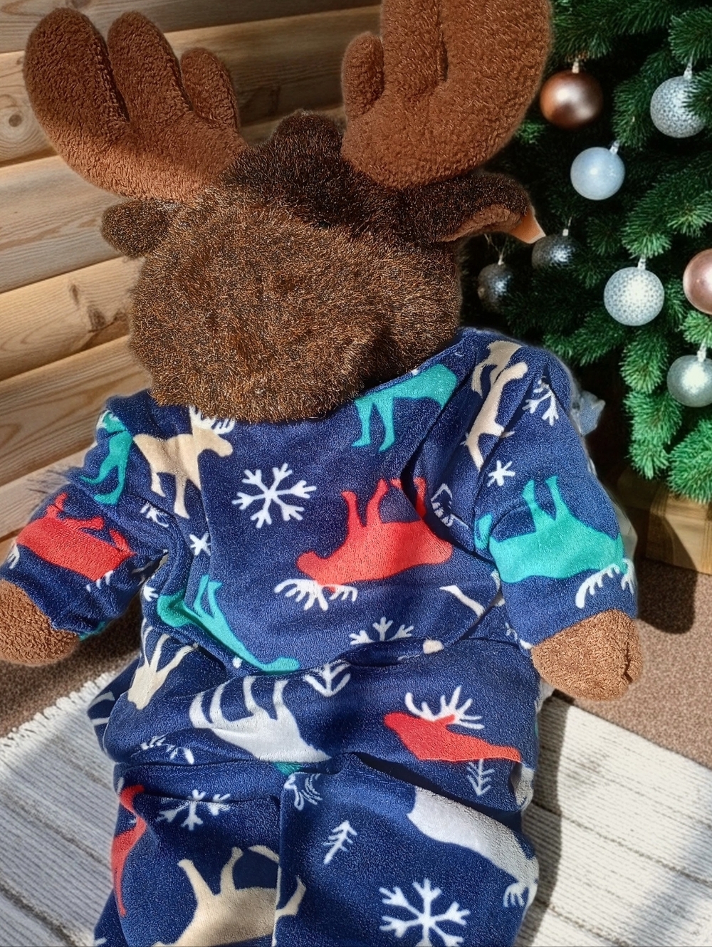 Build-A-Bear Retired Chocolate Brown Moose 🫎 Plush in Pajamas